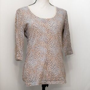 Victoria Secret Leopard Top | Three Quarter Sleeve Size Small